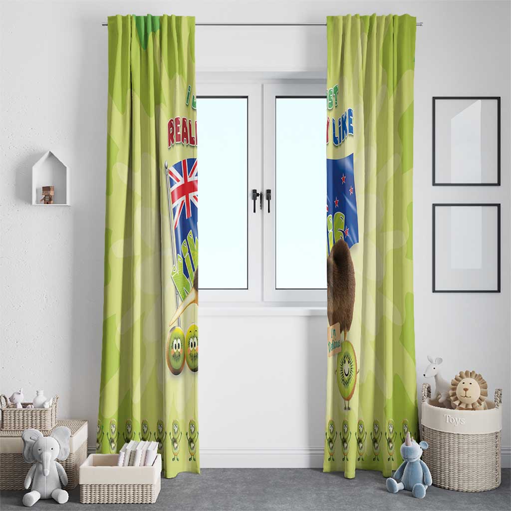 New Zealand Kiwi Window Curtain I Just Really Like Kiwis