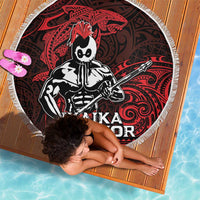 Hawaii Ikaika Warrior Beach Blanket Hawaiian Tribal Tattoo