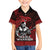 Hawaii Ikaika Warrior Family Matching Off The Shoulder Long Sleeve Dress and Hawaiian Shirt Hawaiian Tribal Tattoo
