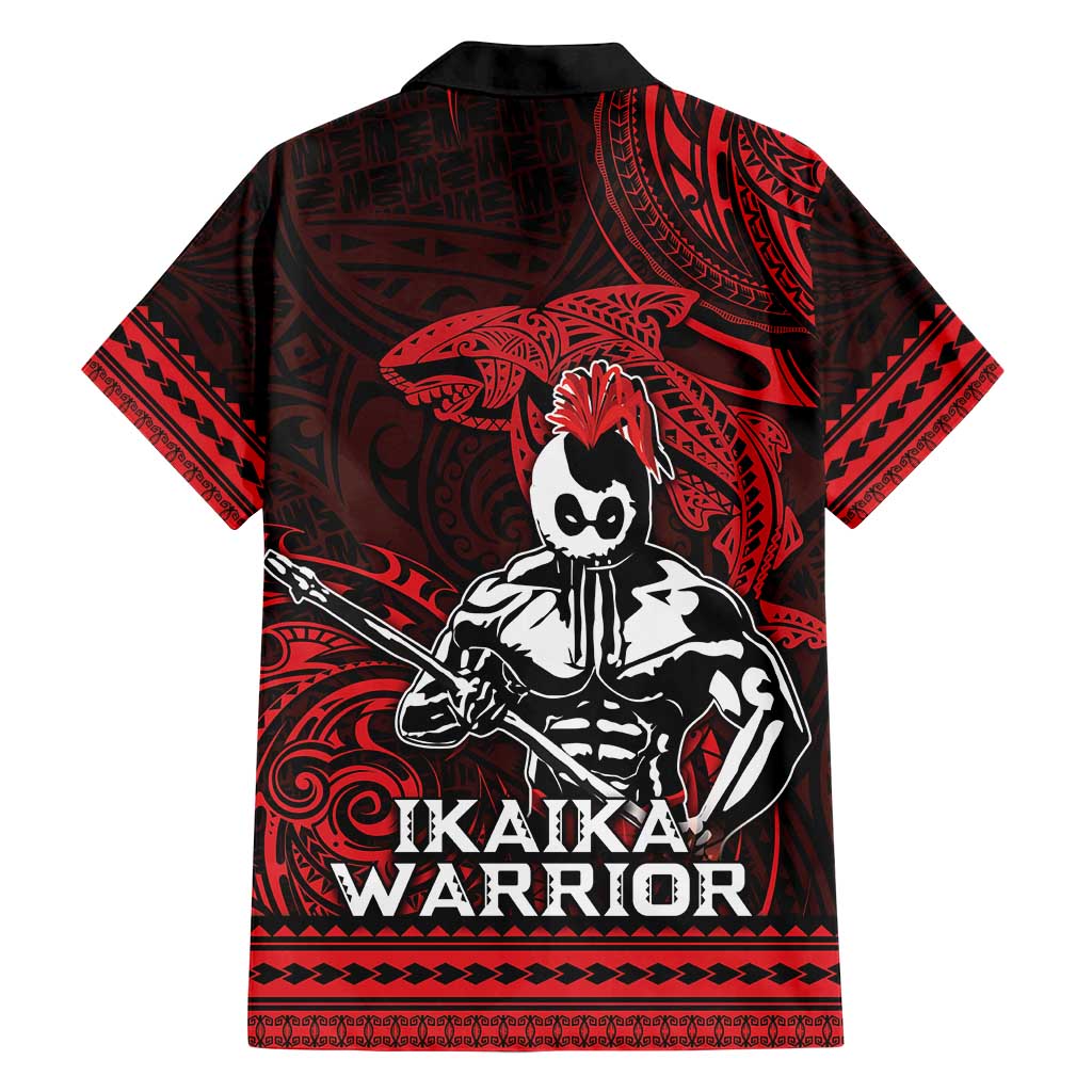 Hawaii Ikaika Warrior Family Matching Puletasi and Hawaiian Shirt Hawaiian Tribal Tattoo