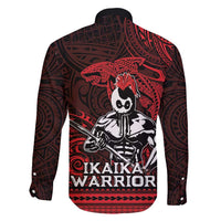 Hawaii Ikaika Warrior Family Matching Puletasi and Hawaiian Shirt Hawaiian Tribal Tattoo