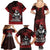 Hawaii Ikaika Warrior Family Matching Summer Maxi Dress and Hawaiian Shirt Hawaiian Tribal Tattoo