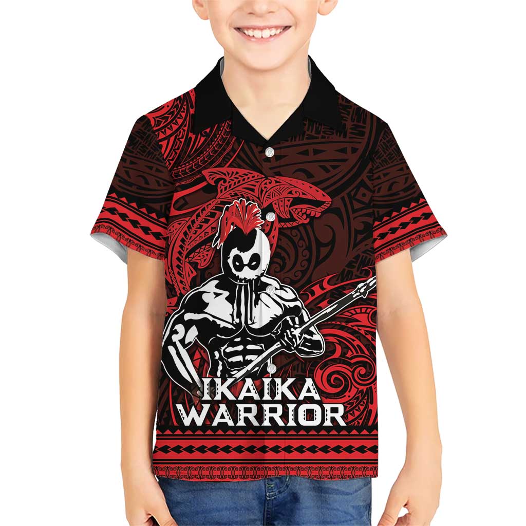 Hawaii Ikaika Warrior Kid Hawaiian Shirt Hawaiian Tribal Tattoo