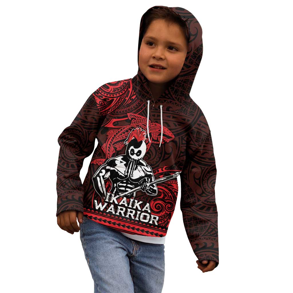 Hawaii Ikaika Warrior Kid Hoodie Hawaiian Tribal Tattoo