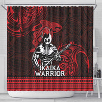 Hawaii Ikaika Warrior Shower Curtain Hawaiian Tribal Tattoo