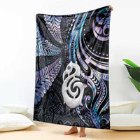New Zealand Aotearoa Blanket Maori Hei Manaia Purple Paua Shell DT04 - Polynesian Pride
