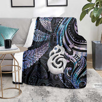 New Zealand Aotearoa Blanket Maori Hei Manaia Purple Paua Shell DT04 - Polynesian Pride