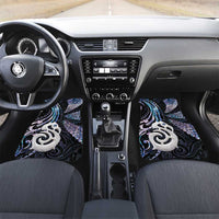 New Zealand Aotearoa Car Mats Maori Hei Manaia Purple Paua Shell DT04 Set 2pcs - Front Purple - Polynesian Pride