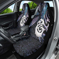 New Zealand Aotearoa Car Seat Cover Maori Hei Manaia Purple Paua Shell