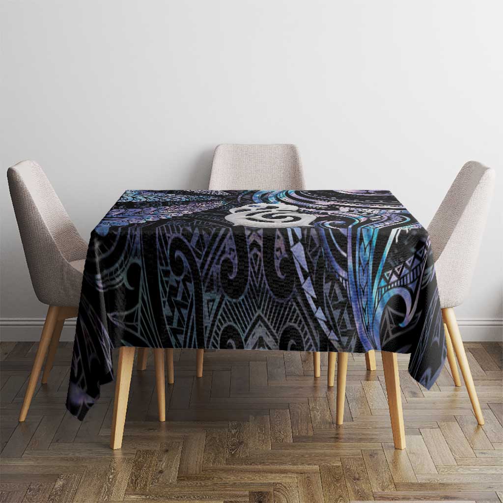 New Zealand Aotearoa Tablecloth Maori Hei Manaia Purple Paua Shell DT04 - Polynesian Pride