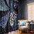 New Zealand Aotearoa Window Curtain Maori Hei Manaia Purple Paua Shell