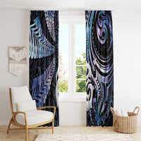 New Zealand Aotearoa Window Curtain Maori Hei Manaia Purple Paua Shell DT04 - Polynesian Pride