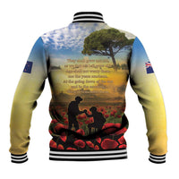 New Zealand ANZAC Day Baseball Jacket The Ode Remembrance And Poppy DT04 - Polynesian Pride