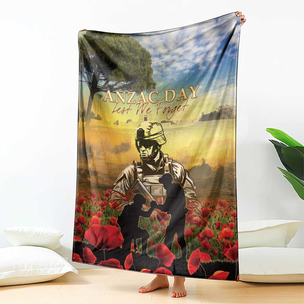 New Zealand ANZAC Day Blanket The Ode Remembrance And Poppy DT04 - Polynesian Pride