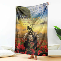 New Zealand ANZAC Day Blanket The Ode Remembrance And Poppy DT04 - Polynesian Pride