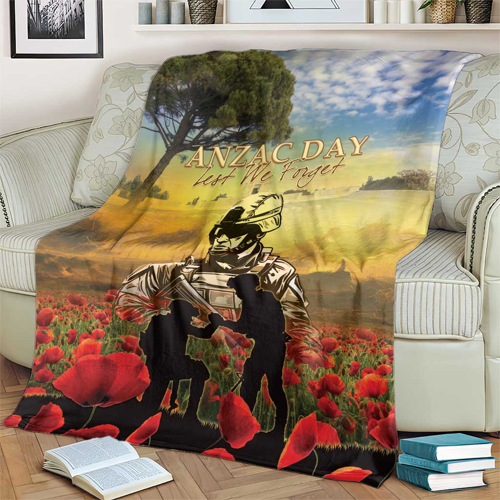 New Zealand ANZAC Day Blanket The Ode Remembrance And Poppy DT04 - Polynesian Pride