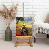 New Zealand ANZAC Day Canvas Wall Art The Ode Remembrance And Poppy DT04 - Polynesian Pride