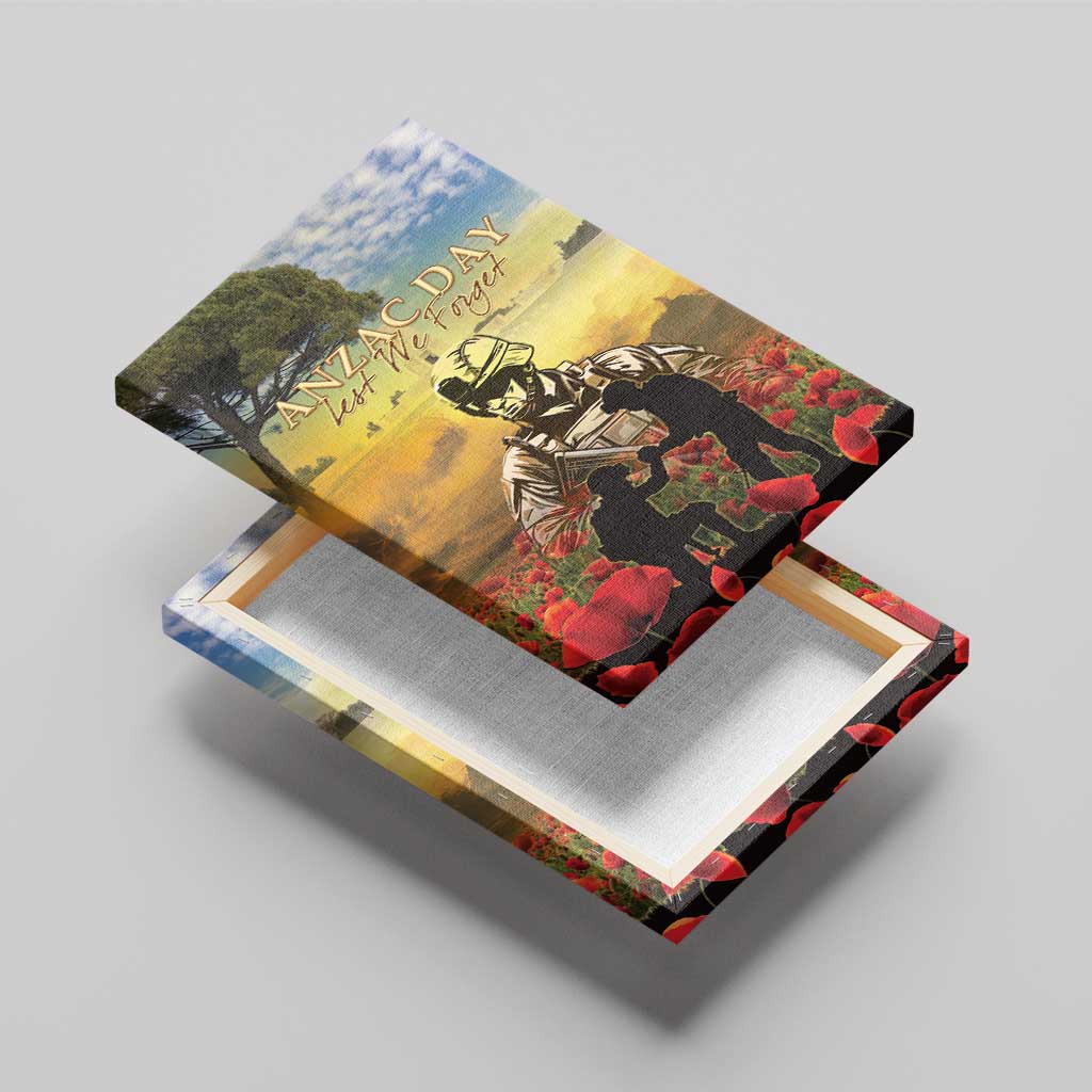 New Zealand ANZAC Day Canvas Wall Art The Ode Remembrance And Poppy DT04 - Polynesian Pride