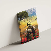 New Zealand ANZAC Day Canvas Wall Art The Ode Remembrance And Poppy DT04 - Polynesian Pride
