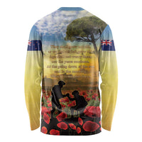 New Zealand ANZAC Day Long Sleeve Shirt The Ode Remembrance And Poppy DT04 - Polynesian Pride