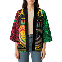 Vanuatu Language Week Kimono Boar Tusk Warrior Tribal Floral Pattern