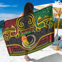 Vanuatu Language Week Sarong Boar Tusk Warrior Tribal Floral Pattern