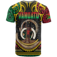 Vanuatu Language Week T Shirt Boar Tusk Warrior Tribal Floral Pattern