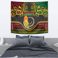 Vanuatu Language Week Tapestry Boar Tusk Warrior Tribal Floral Pattern
