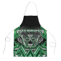 Aotearoa Ngati Maniapoto Apron Maori Tribal Green Paua Shell Pattern DT05 Green - Polynesian Pride