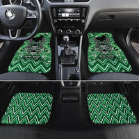 Aotearoa Ngati Maniapoto Car Mats Maori Tribal Green Paua Shell Pattern DT05 Set 4pcs Green - Polynesian Pride