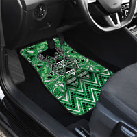 Aotearoa Ngati Maniapoto Car Mats Maori Tribal Green Paua Shell Pattern DT05 - Polynesian Pride