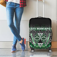 Aotearoa Ngati Maniapoto Luggage Cover Maori Tribal Green Paua Shell Pattern DT05 - Polynesian Pride