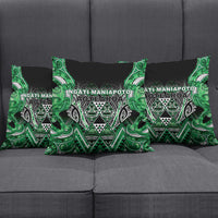 Aotearoa Ngati Maniapoto Pillow Cover Maori Tribal Green Paua Shell Pattern DT05 - Polynesian Pride