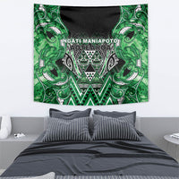 Aotearoa Ngati Maniapoto Tapestry Maori Tribal Green Paua Shell Pattern DT05 - Polynesian Pride