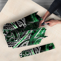 Aotearoa Ngati Maniapoto Umbrella Maori Tribal Green Paua Shell Pattern DT05 - Polynesian Pride