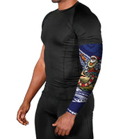 Samoa Christmas Arm Sleeves Santa Riding Sea Turtle DT05 - Polynesian Pride