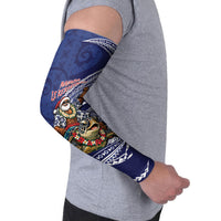 Samoa Christmas Arm Sleeves Santa Riding Sea Turtle DT05 - Polynesian Pride