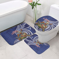 Samoa Christmas Bathroom Set Santa Riding Sea Turtle DT05 - Polynesian Pride