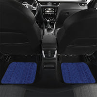 Samoa Christmas Car Mats Santa Riding Sea Turtle DT05 Set 2pcs - Back Navy - Polynesian Pride