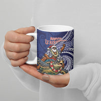 Samoa Christmas Ceramic Mug Santa Riding Sea Turtle DT05 - Polynesian Pride
