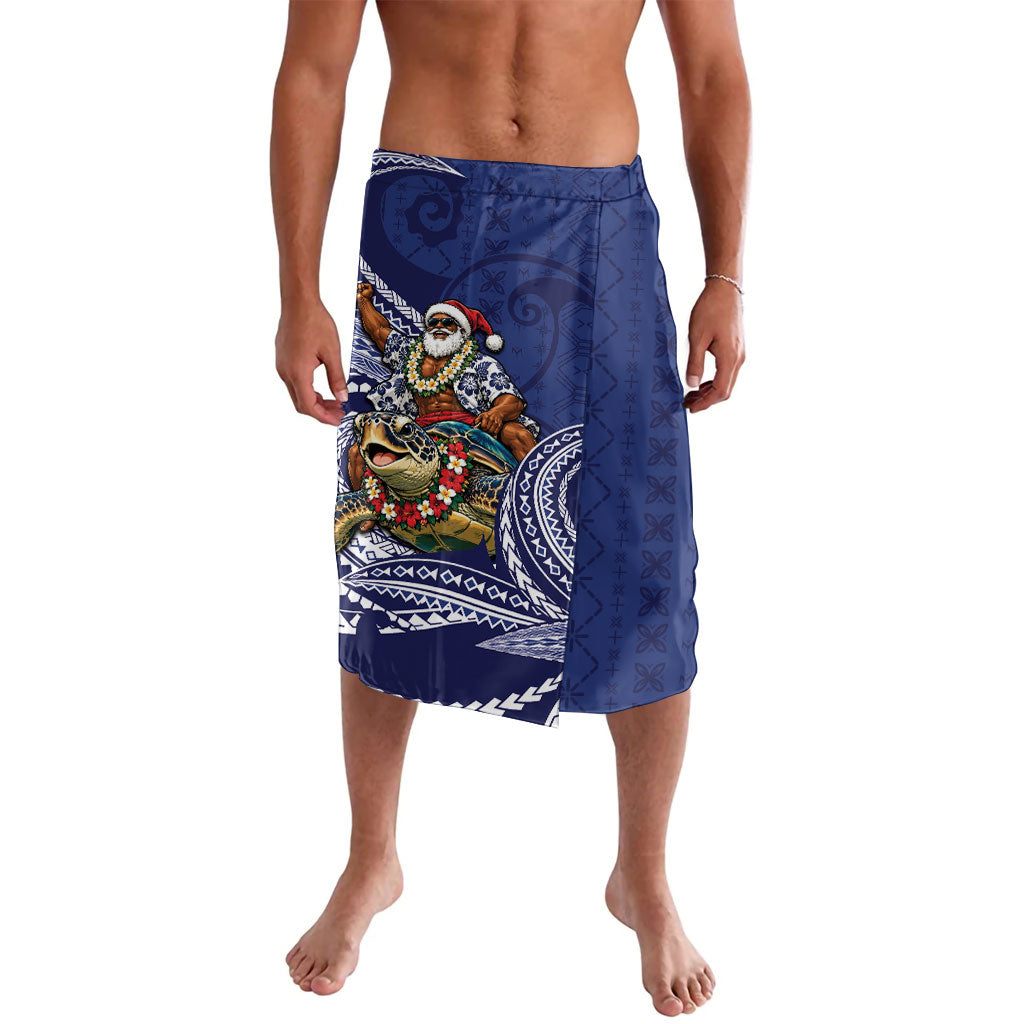 Samoa Christmas Lavalava Santa Riding Sea Turtle