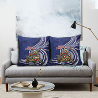 Samoa Christmas Pillow Cover Santa Riding Sea Turtle DT05 - Polynesian Pride