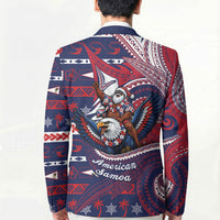 American Samoa Christmas Blazer Santa Riding Bald Eagle DT05 - Polynesian Pride