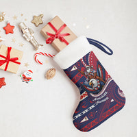 American Samoa Christmas Stocking Santa Riding Bald Eagle DT05 - Polynesian Pride