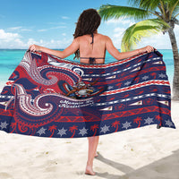 American Samoa Christmas Sarong Santa Riding Bald Eagle DT05 - Polynesian Pride