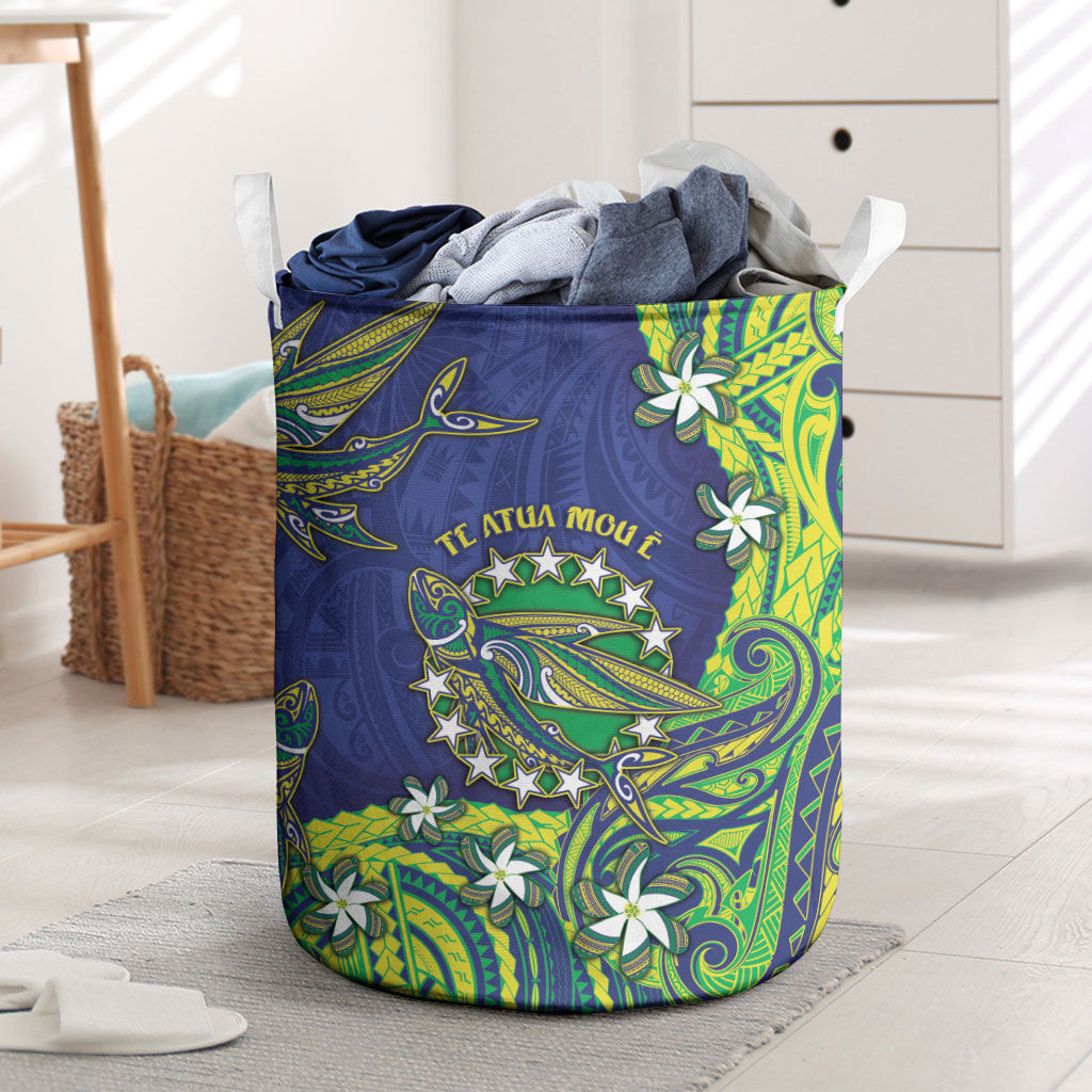 Cook Islands Language Week Laundry Basket Flying Fish 15 Stars Tribal Patterns