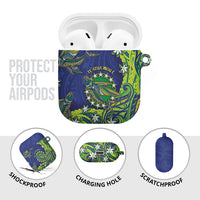 Cook Islands Language Week AirPods Case Flying Fish 15 Stars Tribal Patterns