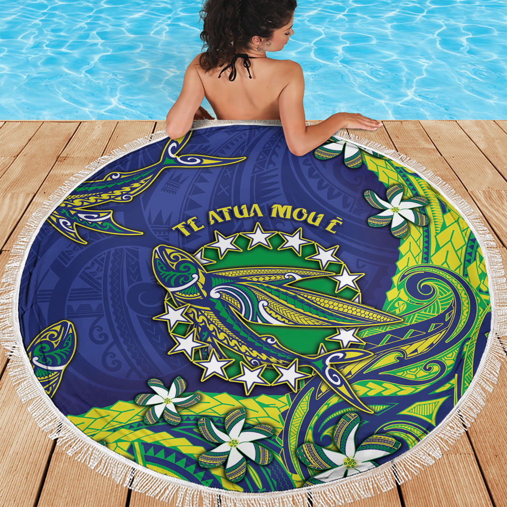 Cook Islands Language Week Beach Blanket Flying Fish 15 Stars Tribal Patterns