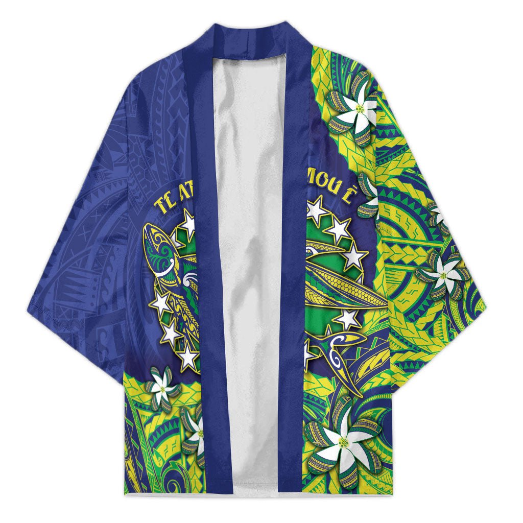 Cook Islands Language Week Kimono Flying Fish 15 Stars Tribal Patterns