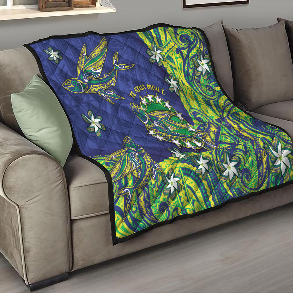 Cook Islands Language Week Quilt Flying Fish 15 Stars Tribal Patterns